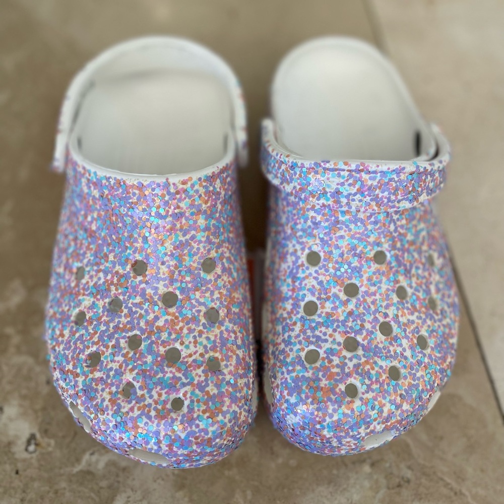 Girls Sparkle Crocs